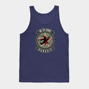 MI-24 Hind Helicopter Gunship Tank Top